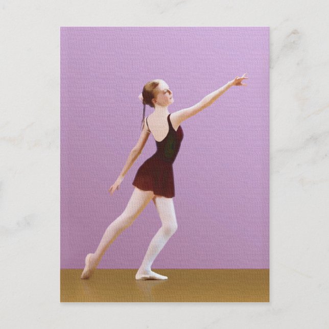 Ballerina Postcard Postkarte (Vorderseite)