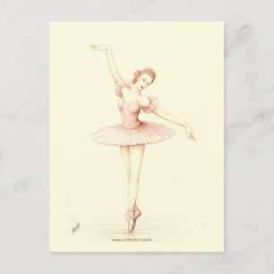 Ballerina Postkarte