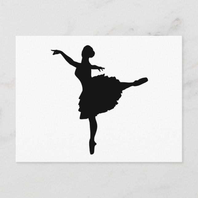Ballerina Postkarte (Vorderseite)
