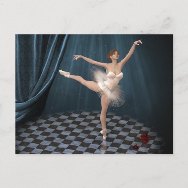 Ballerina Postkarte (Vorderseite)