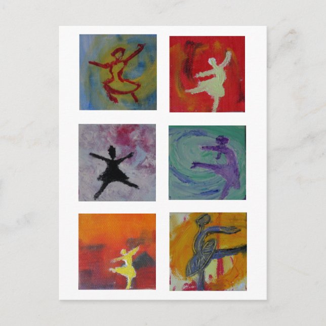 Ballerina Postkarte (Vorderseite)
