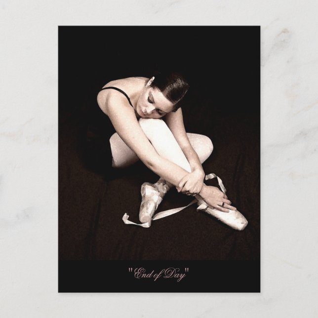 Ballerina Postkarte (Vorderseite)