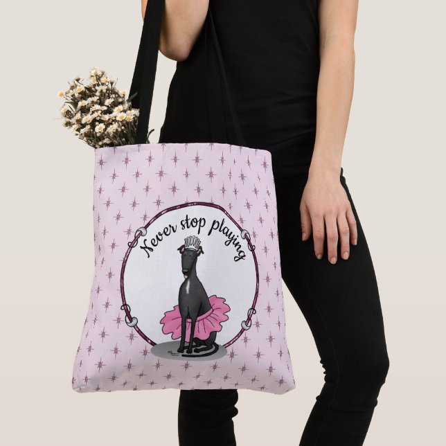 Ballerina Princess Greyhound Dog (schwarz) (Von Nahem)