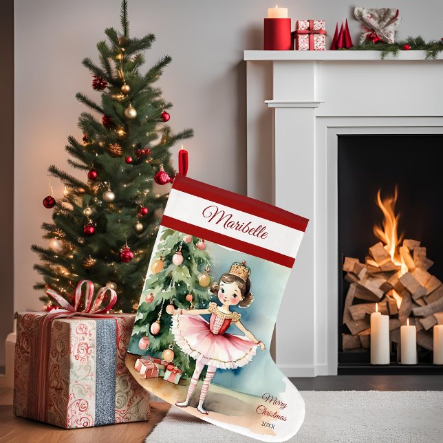 Ballerina Princess Weihnachts-Strumpf Großer Weihnachtsstrumpf (Von Creator hochgeladen)