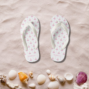 Ballerina Prinzessin Tänzerin Rosa Weiße Mädchen M Kinderbadesandalen