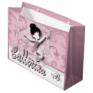 Ballerina-Puppe  Rosa Tourmalin  Personalisieren Große Geschenktüte