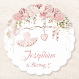 Ballerina Rosa Tutu Geburtstagsfeier Ballerina Untersetzer