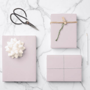 Ballerina Rosa Uni-Farbe Geschenkpapier Set