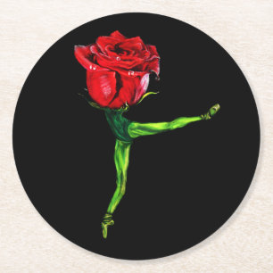 Ballerina Rose Papier Untersetzer