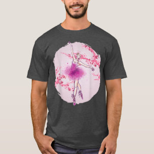 Ballerina Sakura Ballett Tanz Cherry Blossom Ball T-Shirt