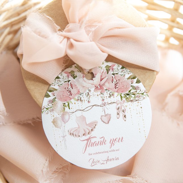 Ballerina Schuhe Blumentanz und Blumengeburtstag Geschenkanhänger (Von Creator hochgeladen)