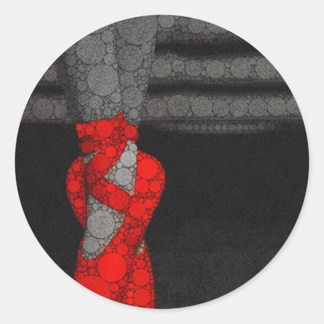 Ballerina Shoes Niedlich Ballet Runder Aufkleber (Vorderseite)