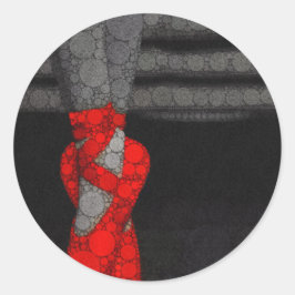 Ballerina Shoes Niedlich Ballet Runder Aufkleber