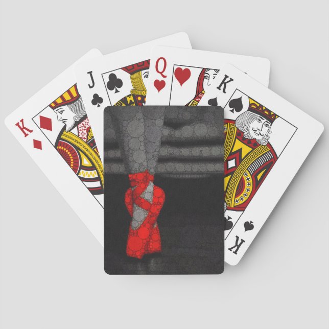 Ballerina Shoes Niedlich Ballet Spielkarten (Rückseite)