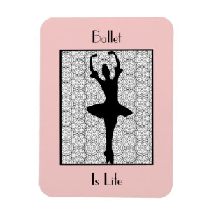 Ballerina Silhouette Ballett Das Leben Magnet