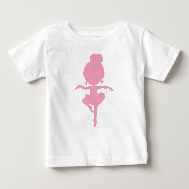Ballerina Silhouette, Ballettmädchen, Balletttänze Baby T-shirt (Vorderseite)
