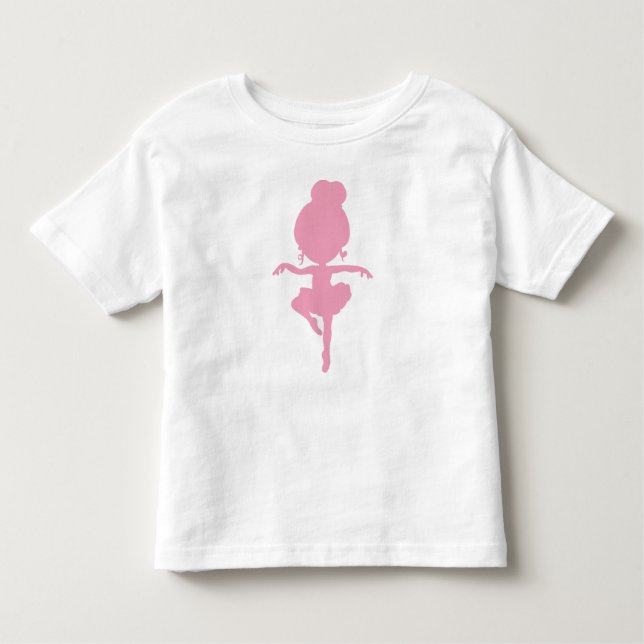 Ballerina Silhouette, Ballettmädchen, Balletttänze Kleinkind T-shirt (Vorderseite)