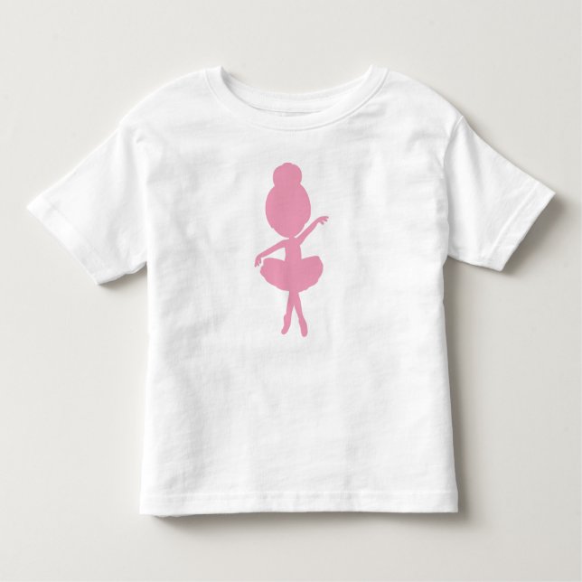 Ballerina Silhouette, Balletttänzer, Ballettmädche Kleinkind T-shirt (Vorderseite)