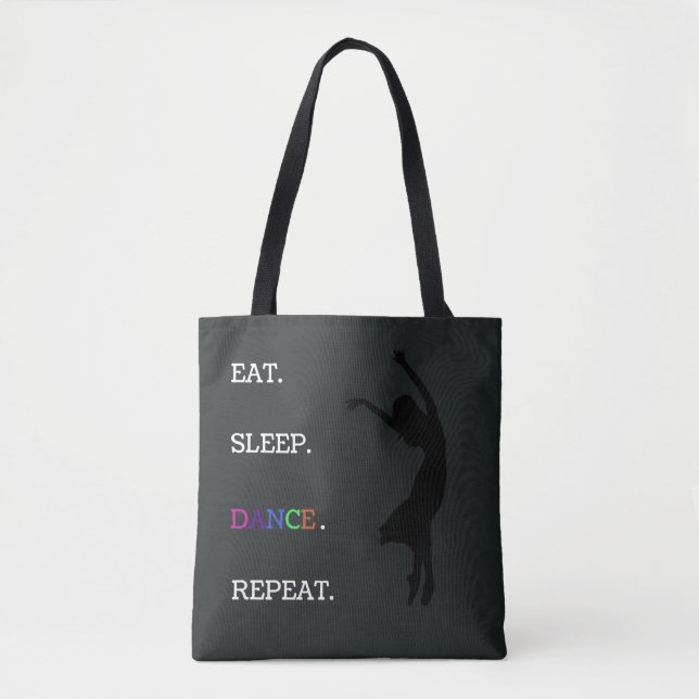 Ballerina Silhouette Dance Quote Black (Vorderseite)