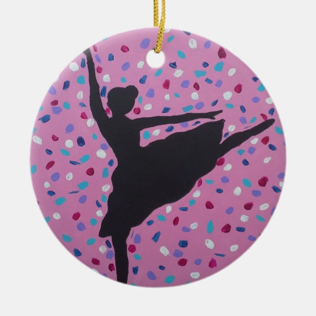 Ballerina Silhouette Ornament (Vorne)