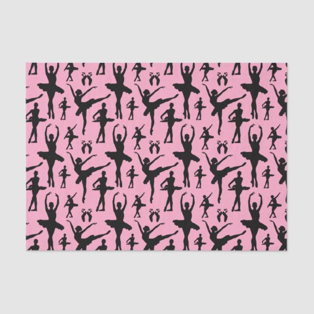 Ballerina-Silhouette Seidenpapier (Vorderseite)