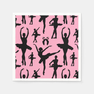 Ballerina-Silhouette Serviette