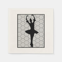 Ballerina Silhouette über ein Herz-Mandala-Muster