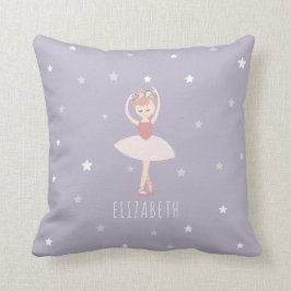 Ballerina Stars Lila Girl Kissen