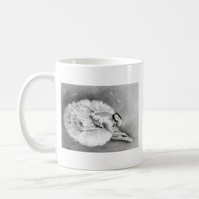 Ballerina-sterbende Schwan-Tasse Tasse (Links)