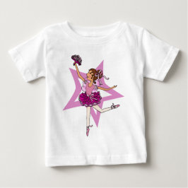 Ballerina Stern in, wenn ich ein Kleinkind bin ros Baby T-shirt