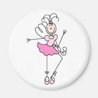 Ballerina Strichmännchen Four Magnet