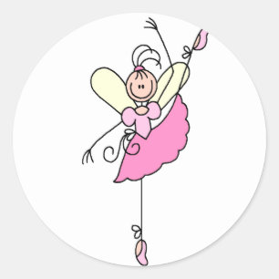Ballerina Strichmännchen Sticker