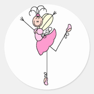 Ballerina Strichmännchen Sticker