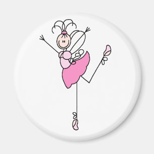 Ballerina Strichmännchen Three Magnet