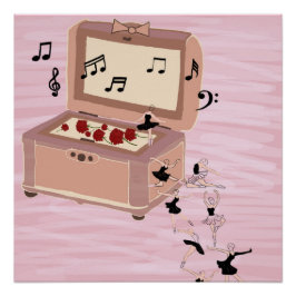 Ballerina Symphony in a Box - Ballerina Art Poster
