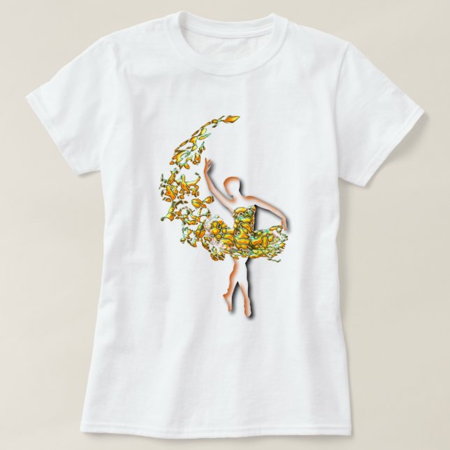 Ballerina T - Shirt Ballet Dancer (Design vorne)