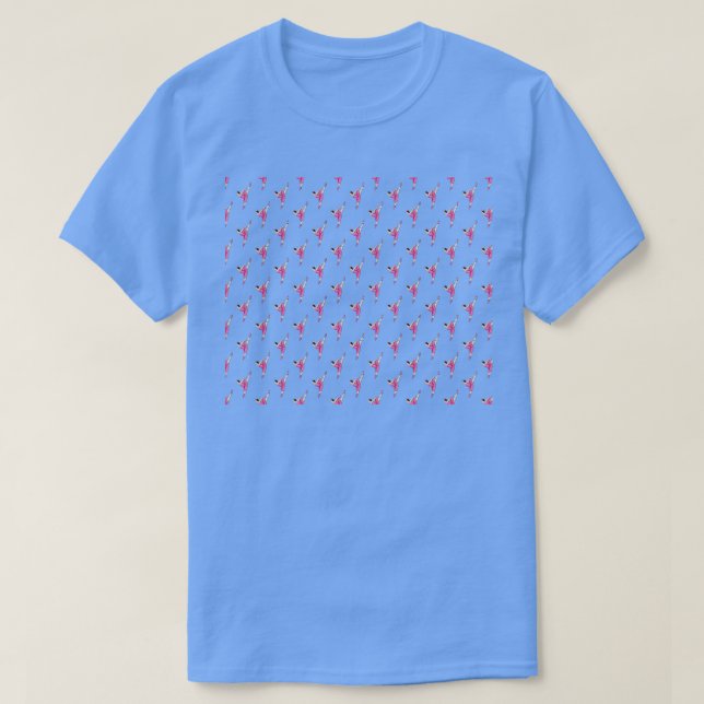 Ballerina Tancing Pattern T-Shirt (Design vorne)