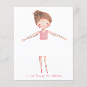 Ballerina Tanz Geburtstagsparty Button Tutu