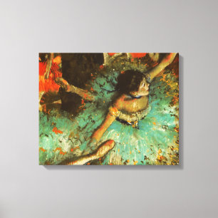 Ballerina Tanz Grüne Tänzerin Edger Degas Malerei Leinwanddruck