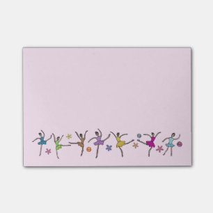 Ballerina-Tanz Posten-it® Anmerkungen Post-it Klebezettel