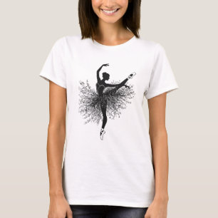 Ballerina Tanz Silhouette T-Shirt Ballett T-Shir