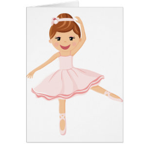 Ballerina-Tänzer mit dem braunen Haar