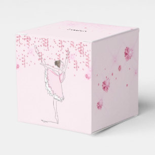 Ballerina Tänzer Rosa Glitzer Herz Streamer Geschenkschachtel