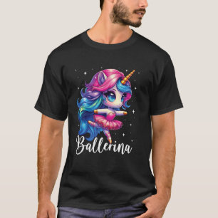 Ballerina Tänzerin Einhorn Mädchen Süßes Ballett K T-Shirt