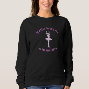 Ballerina-Tänzerin Silhou Behalte mich auf meinen  Sweatshirt