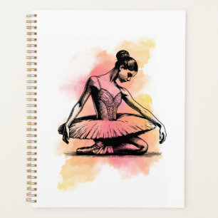 Ballerina tanzt in Farbe  Planer