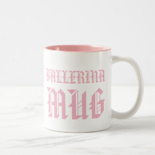 Ballerina-Tasse   Süße Tänzerin Slogan Mädchen Kin Zweifarbige Tasse
