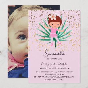 Ballerina Tropical Sparkle Einladung