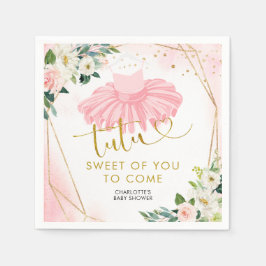 Ballerina Tutu Babyduschpapier Napkin Serviette