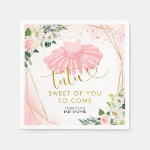 Ballerina Tutu Babyduschpapier Napkin Serviette
